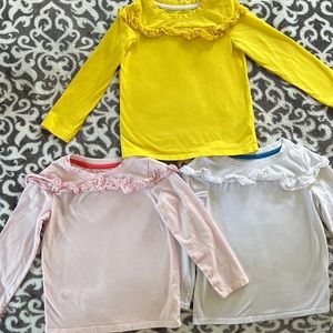 3 shirts 3T ( 1- yellow, 1- pink, and 1- white ) all sold together